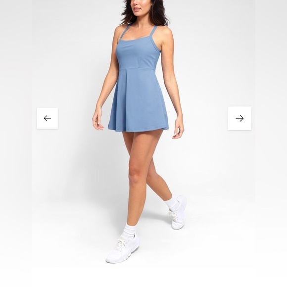 POPILUSH Shapewear Dress Square Neck Workout - Medium - Picture 3 of 10